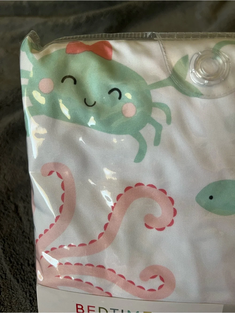 Baby girl ocean theme crib sheet